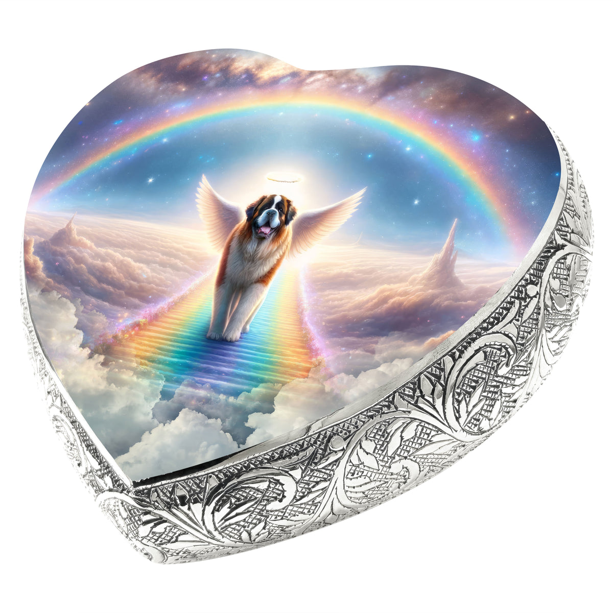 Eternal Elegance Dog Urns St Bernard - Rainbow Bridge Dog Urn