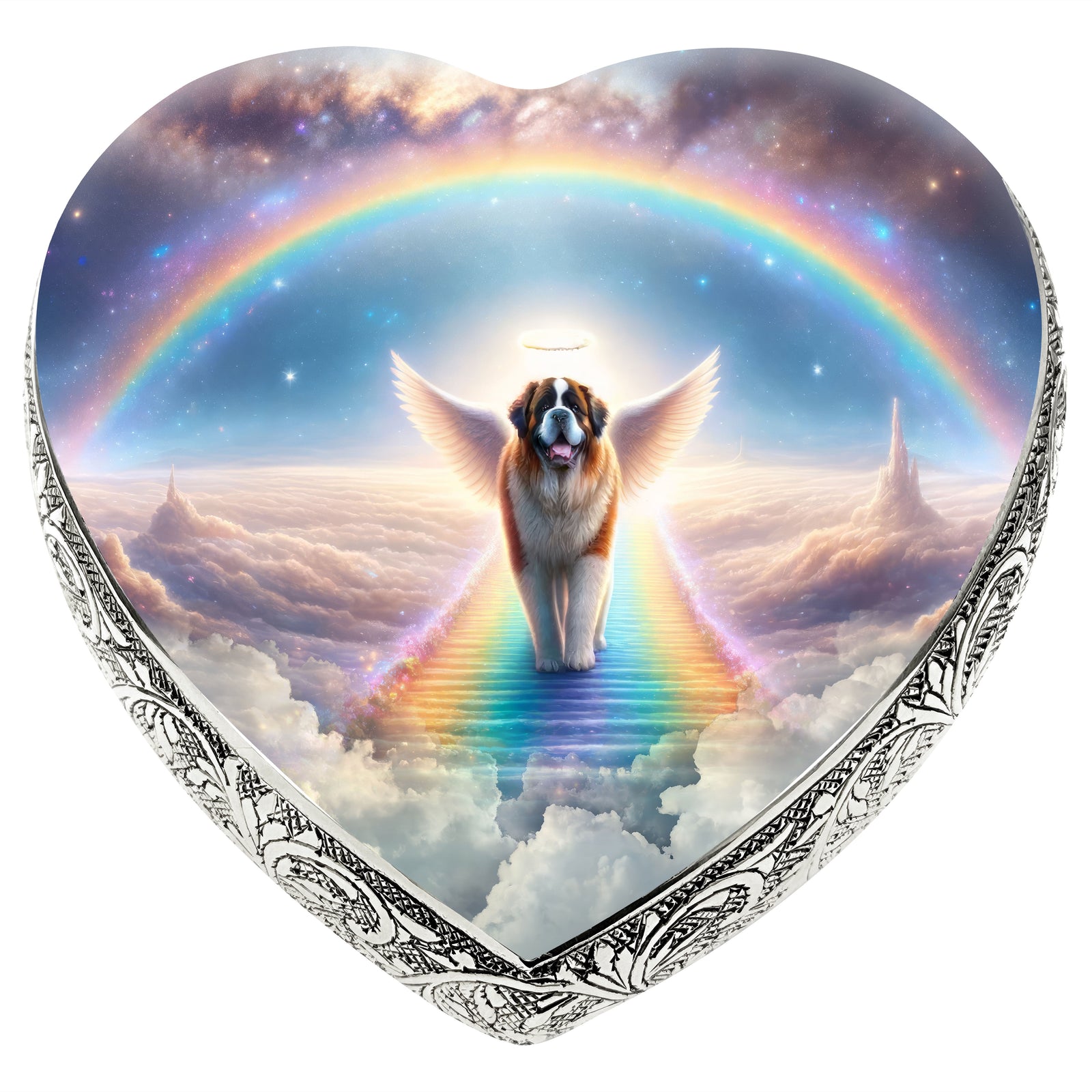 Eternal Elegance Dog Urns St Bernard - Rainbow Bridge Dog Urn