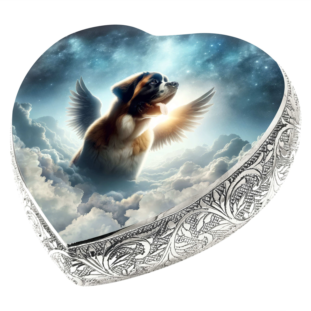 Eternal Elegance Dog Urns St Bernard - Twilight Haze Dog Urn