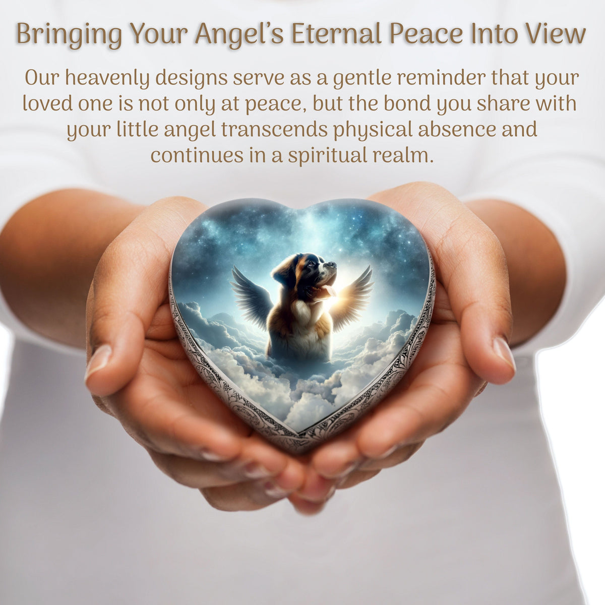 Eternal Elegance Dog Urns St Bernard - Twilight Haze Dog Urn