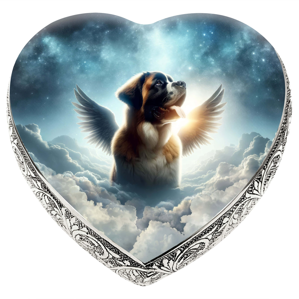 Eternal Elegance Dog Urns St Bernard - Twilight Haze Dog Urn