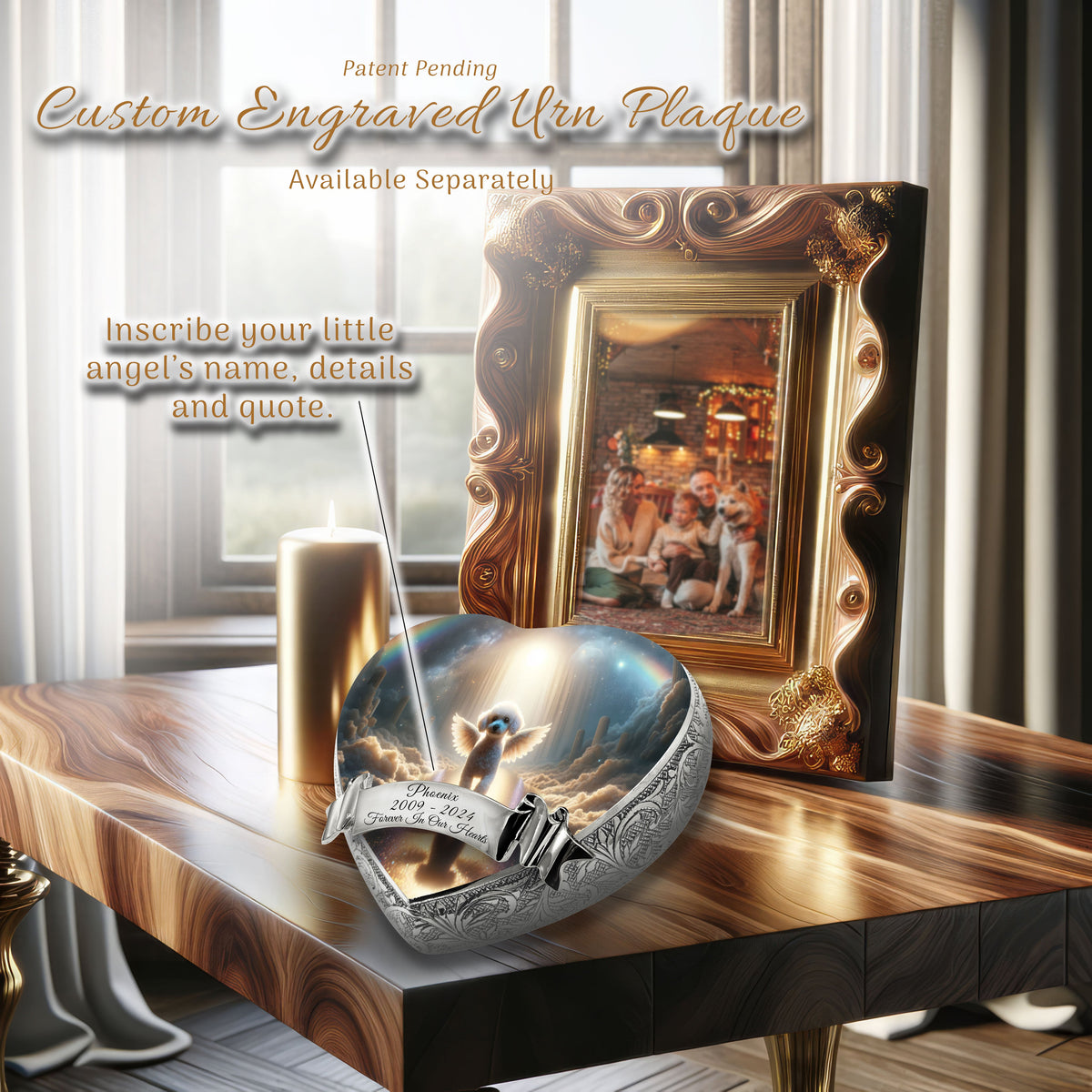 Eternal Elegance Dog Urns White Mini Poodle - Rainbow Crossing Dog Urn