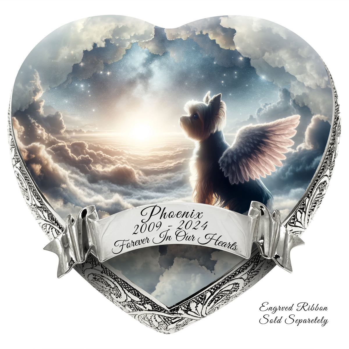 Eternal Elegance Dog Urns Yorkshire Terrier - Celestial Grandeur Dog Urn