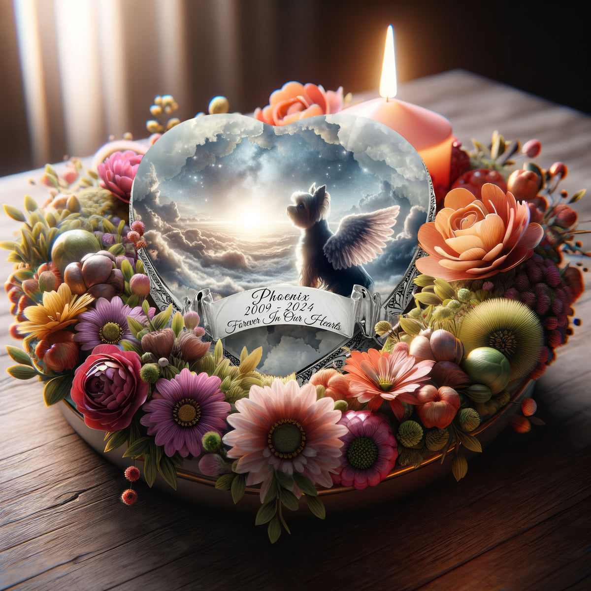 Eternal Elegance Dog Urns Yorkshire Terrier - Celestial Grandeur Dog Urn