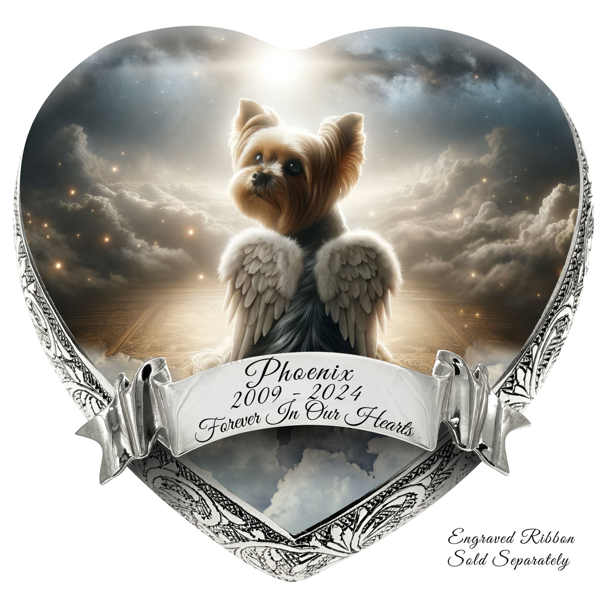 Eternal Elegance Dog Urns Yorkshire Terrier - Celestial Radiance Dog Urn