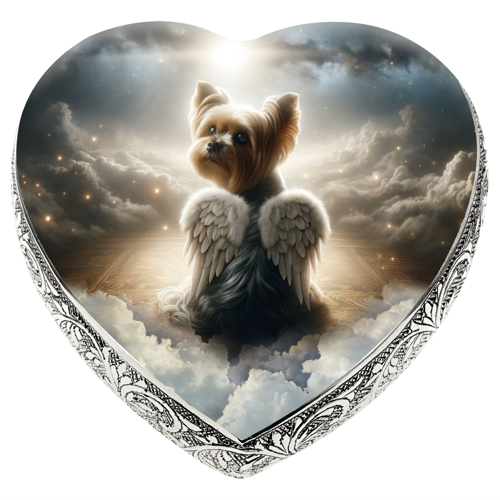 Eternal Elegance Dog Urns Yorkshire Terrier - Celestial Radiance Dog Urn