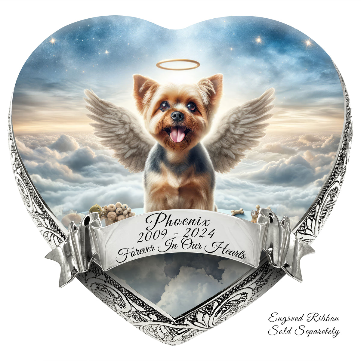 Eternal Elegance Dog Urns Yorkshire Terrier - Divine Horizon Dog Urn
