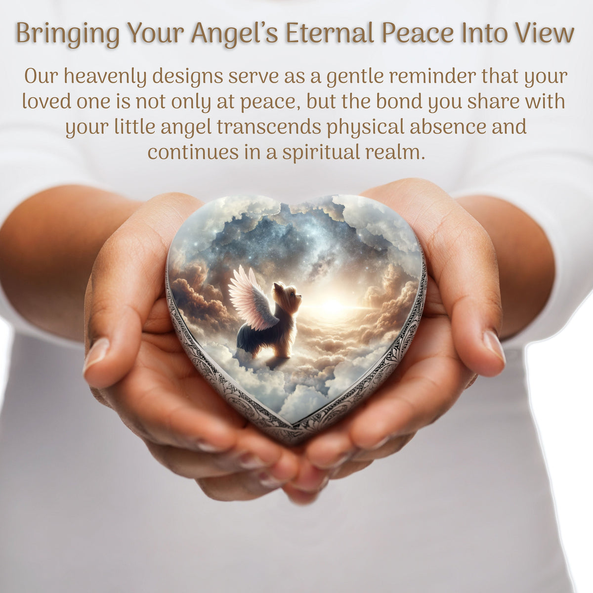 Eternal Elegance Dog Urns Yorkshire Terrier - Divine Landscape Dog Urn