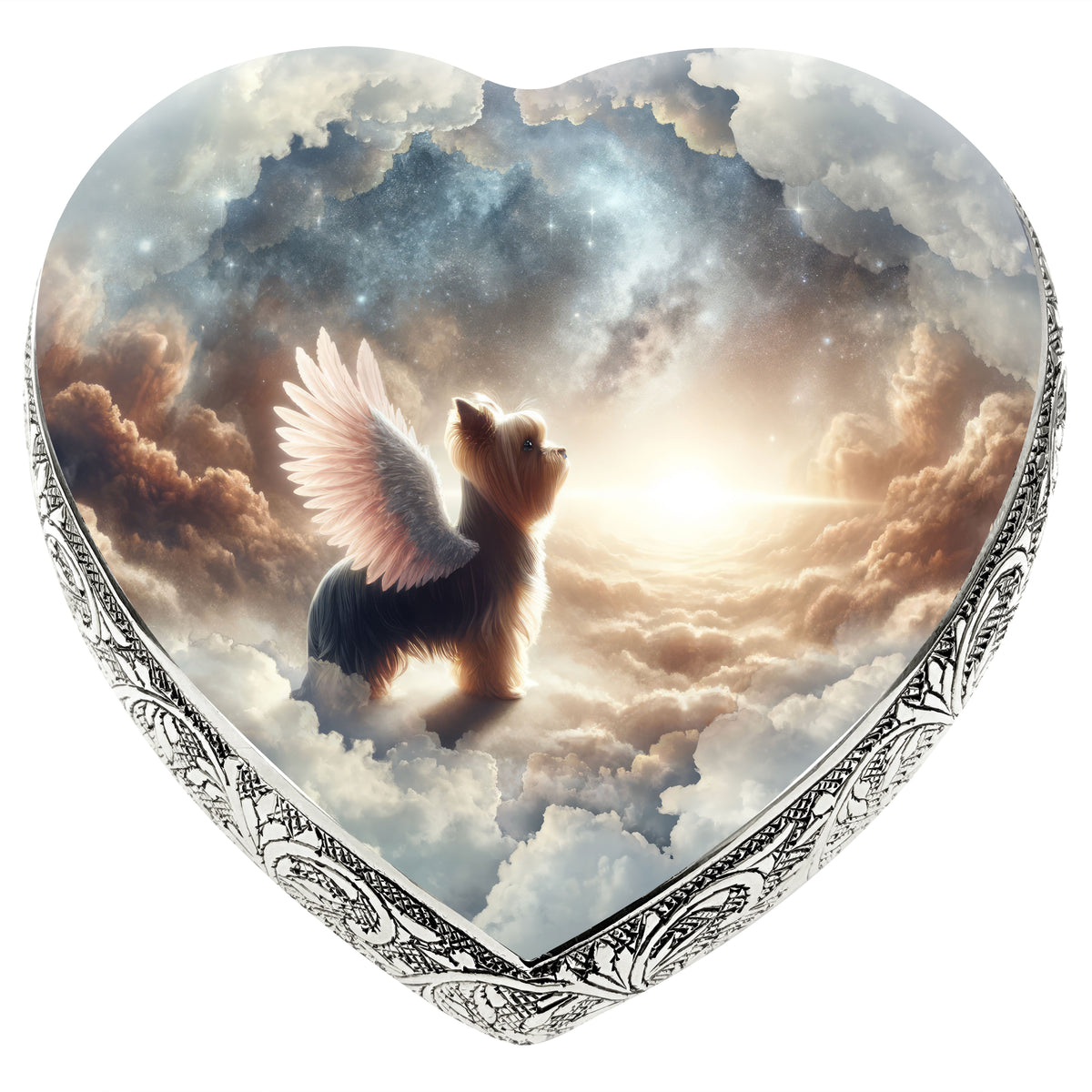 Eternal Elegance Dog Urns Yorkshire Terrier - Divine Landscape Dog Urn