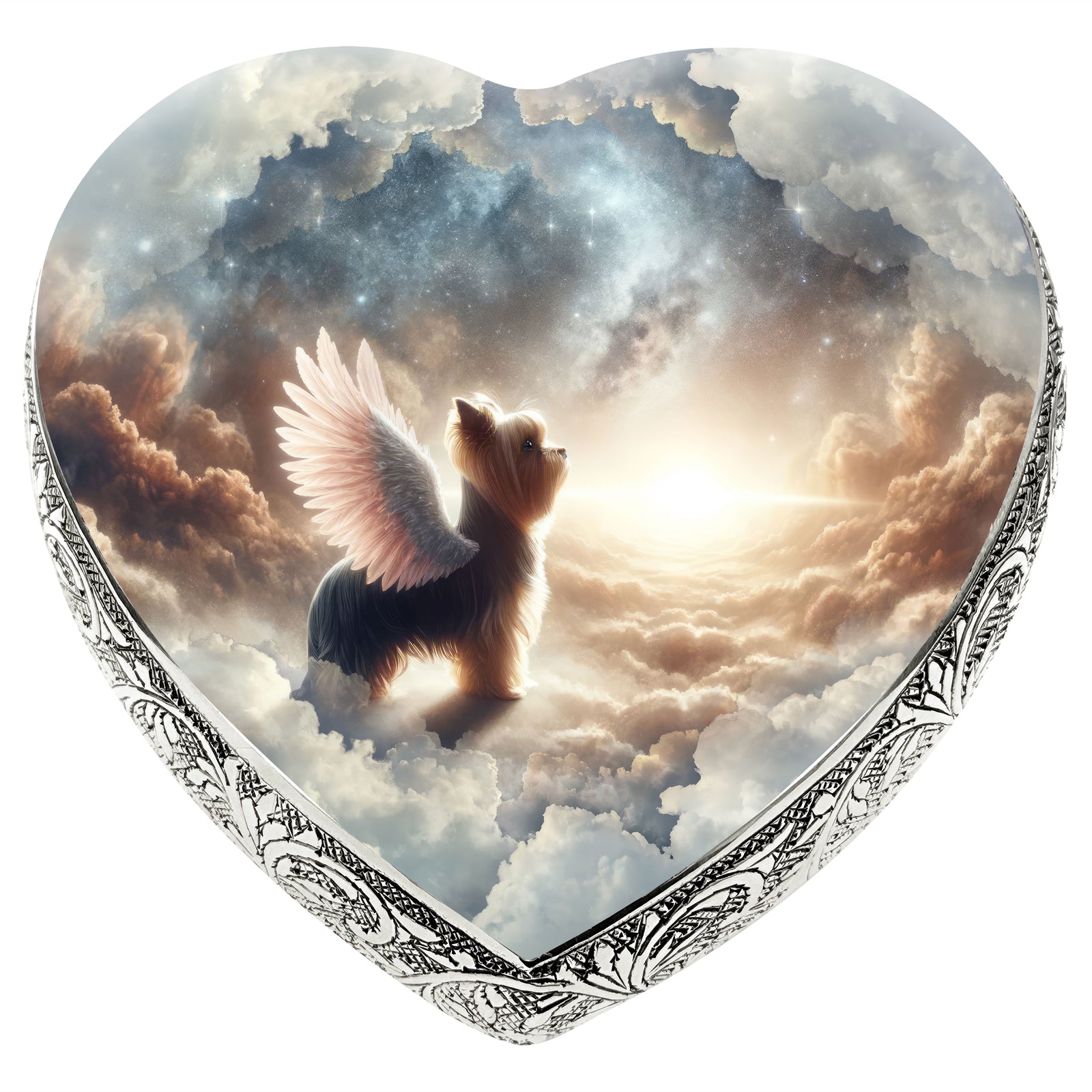 Eternal Elegance Dog Urns Yorkshire Terrier - Divine Landscape Dog Urn