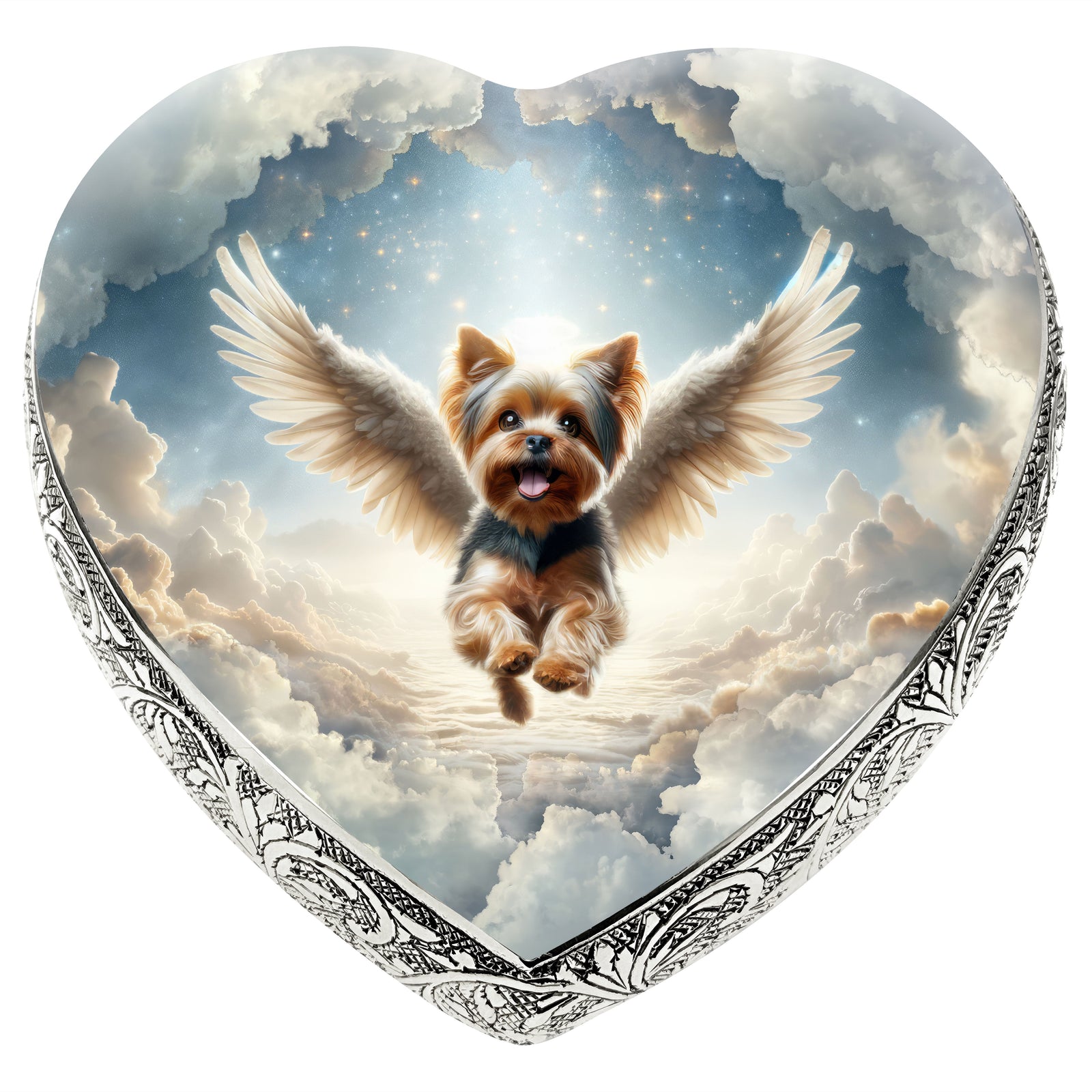 Eternal Elegance Dog Urns Yorkshire Terrier - Heavenly Glow Dog Urn