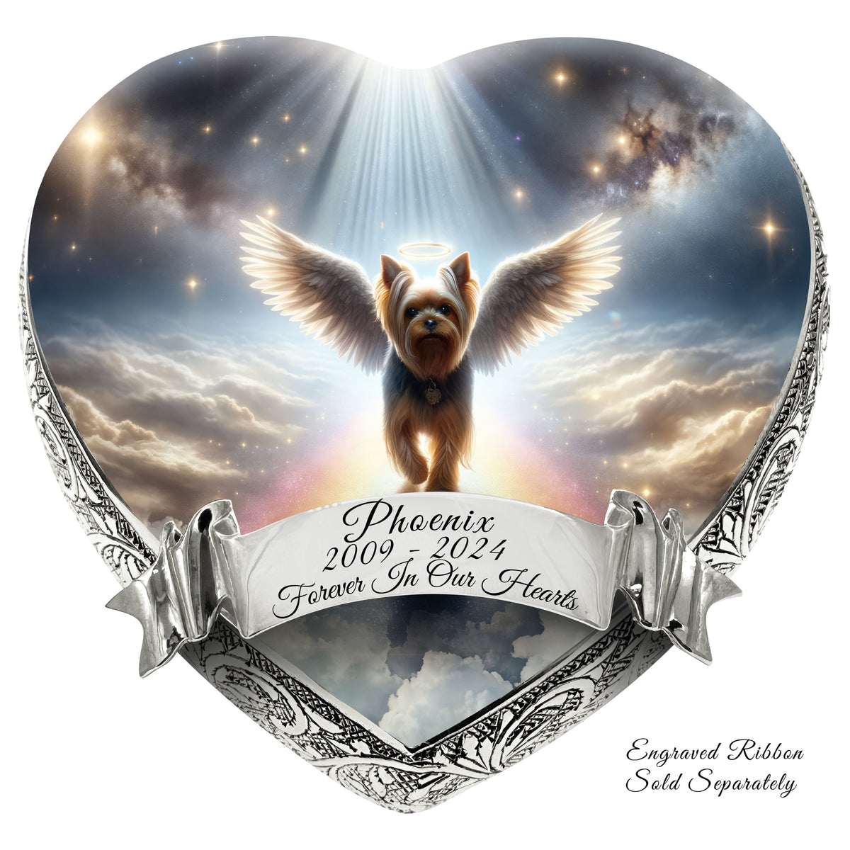 Eternal Elegance Dog Urns Yorkshire Terrier - Rainbow Bridge Dog Urn