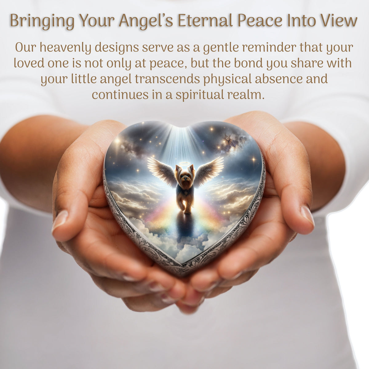 Eternal Elegance Dog Urns Yorkshire Terrier - Rainbow Bridge Dog Urn