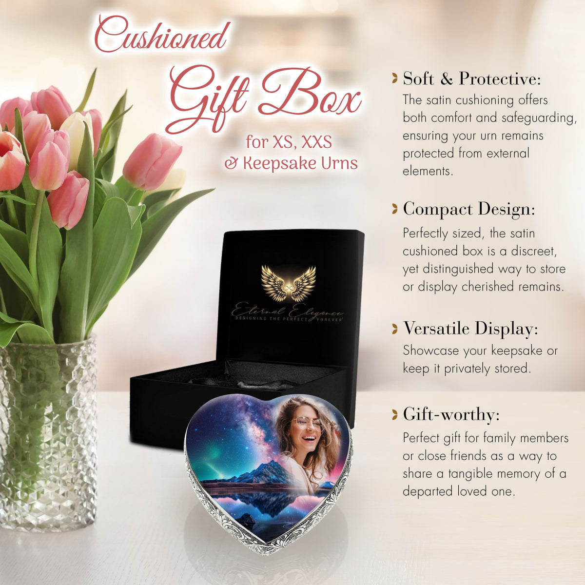 Eternal Elegance Urns for Ashes Aurora Borealis Custom Cremation Urn