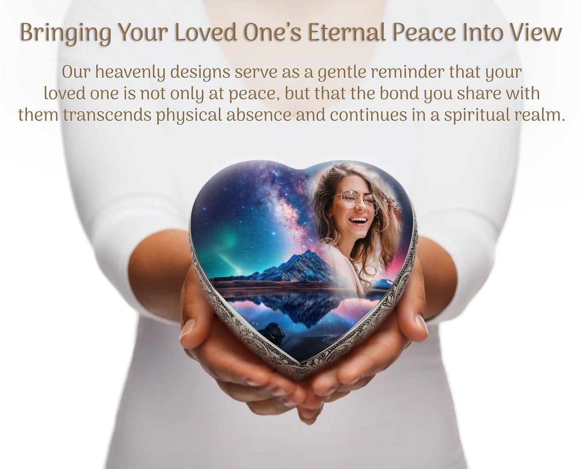 Eternal Elegance Urns for Ashes Aurora Borealis Custom Cremation Urn
