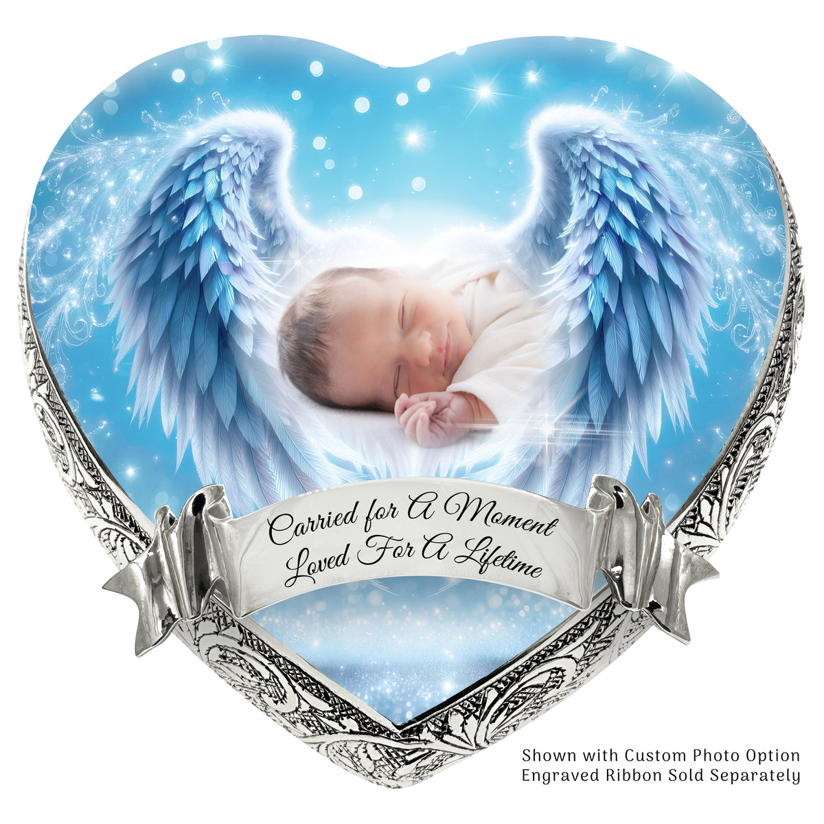 Eternal Elegance Urns for Babies Blue Angel Embrace Baby or Child Cremation Urn