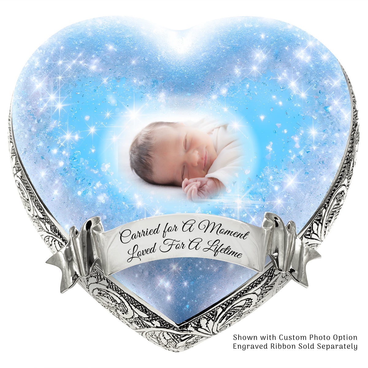 Eternal Elegance Urns for Babies Blue Footprints Baby or Child Cremation Urn