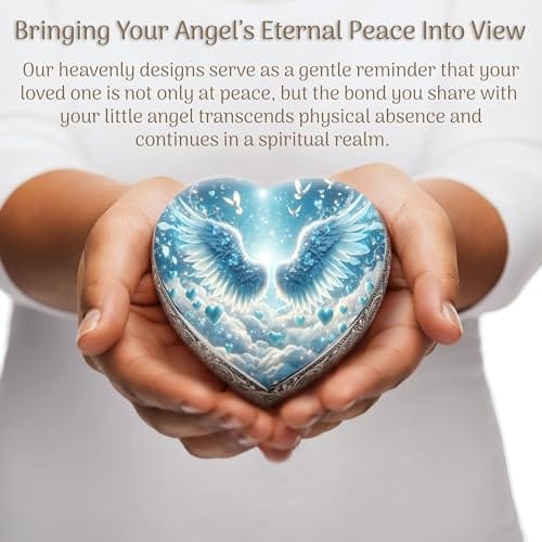 Eternal Elegance Urns for Babies Blue Free Angel Baby or Child Cremation Urn