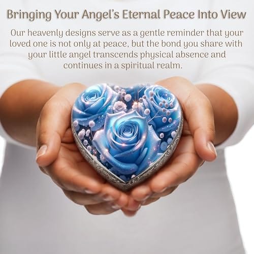 Eternal Elegance Urns for Babies Blue Roses Baby or Child Cremation Urn