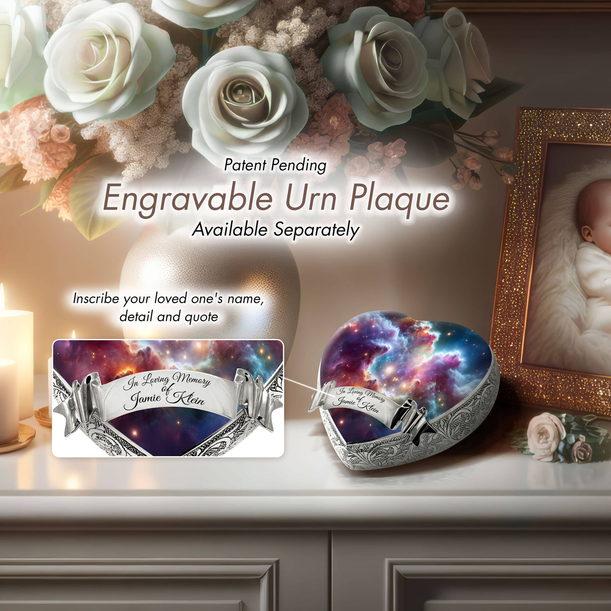 Eternal Elegance Urns for Babies Cosmic Galaxy Baby or Child Cremation Urn
