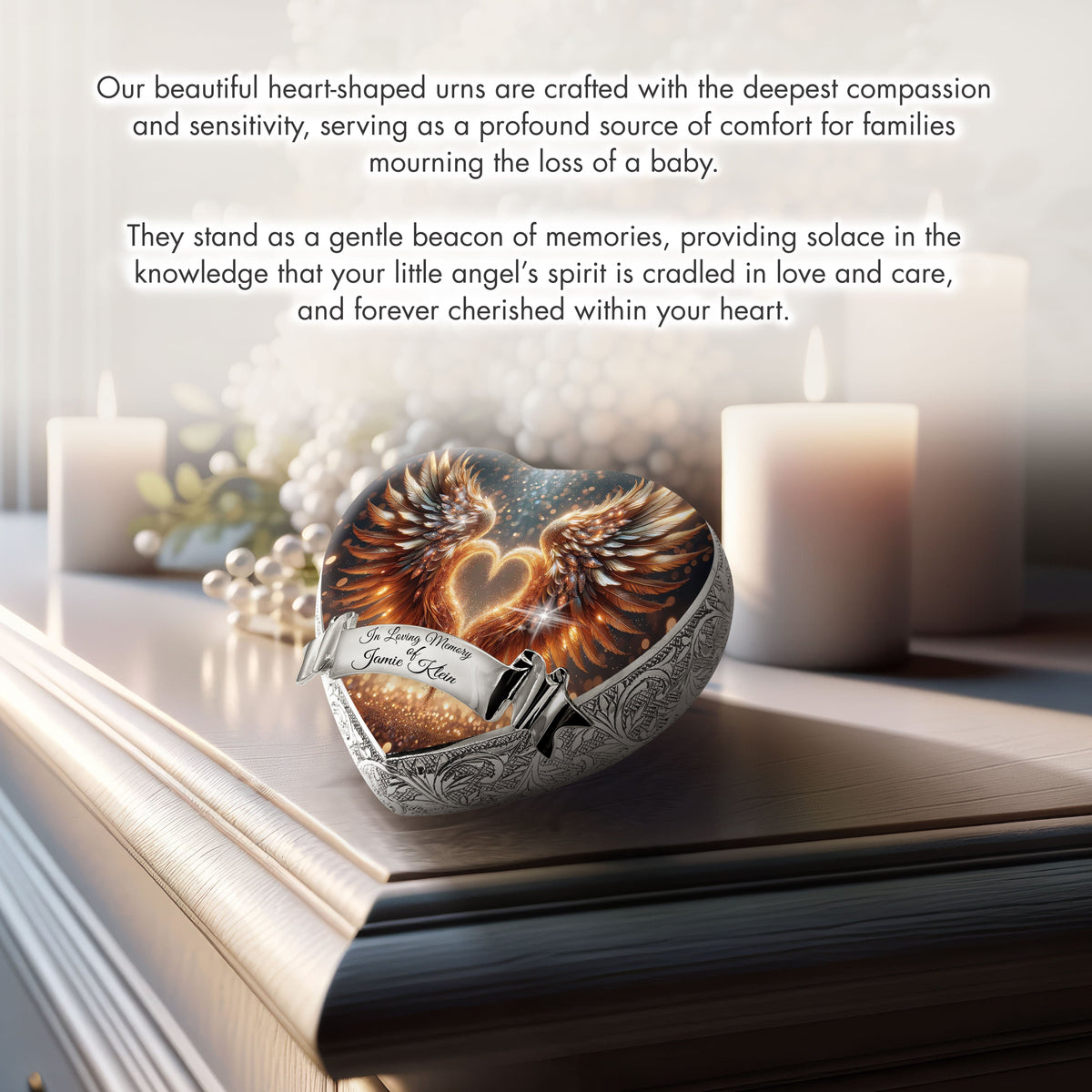 Eternal Elegance Urns for Babies Gold Free Angel Baby or Child Cremation Urn