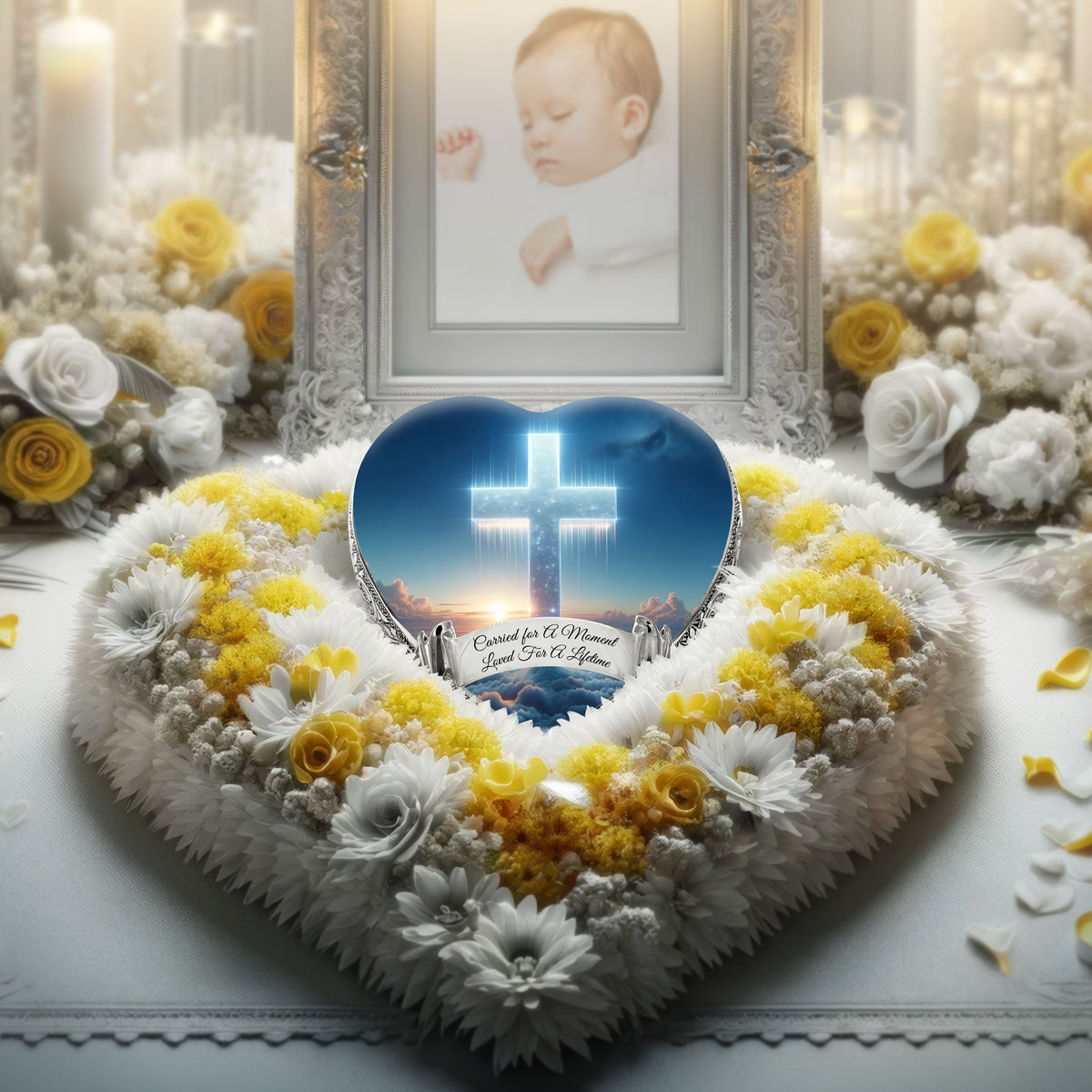 Eternal Elegance Urns for Babies Heavenly Cross Baby or Child Cremation Urn