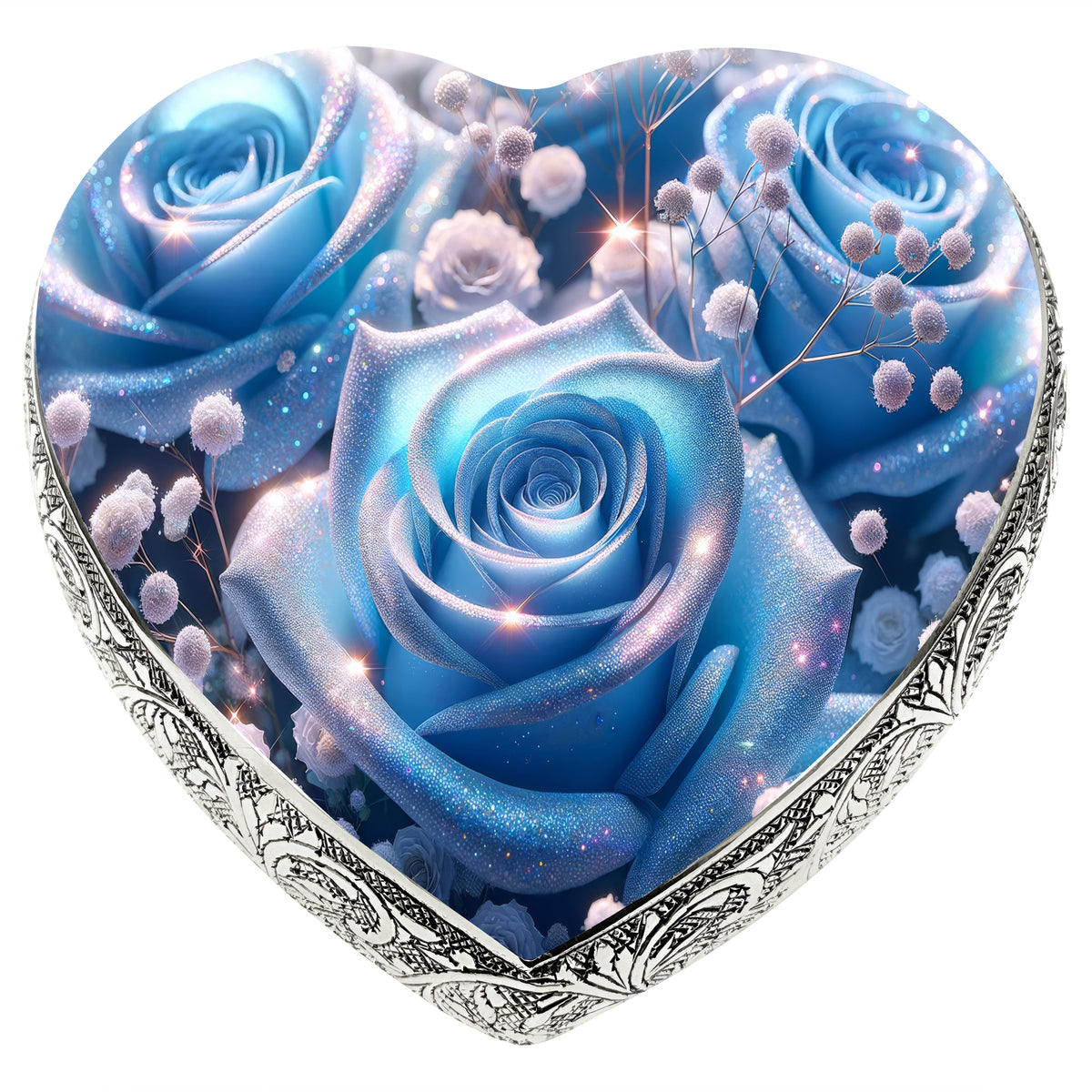 Eternal Elegance Urns for Babies Keepsake Blue Roses Baby or Child Cremation Urn