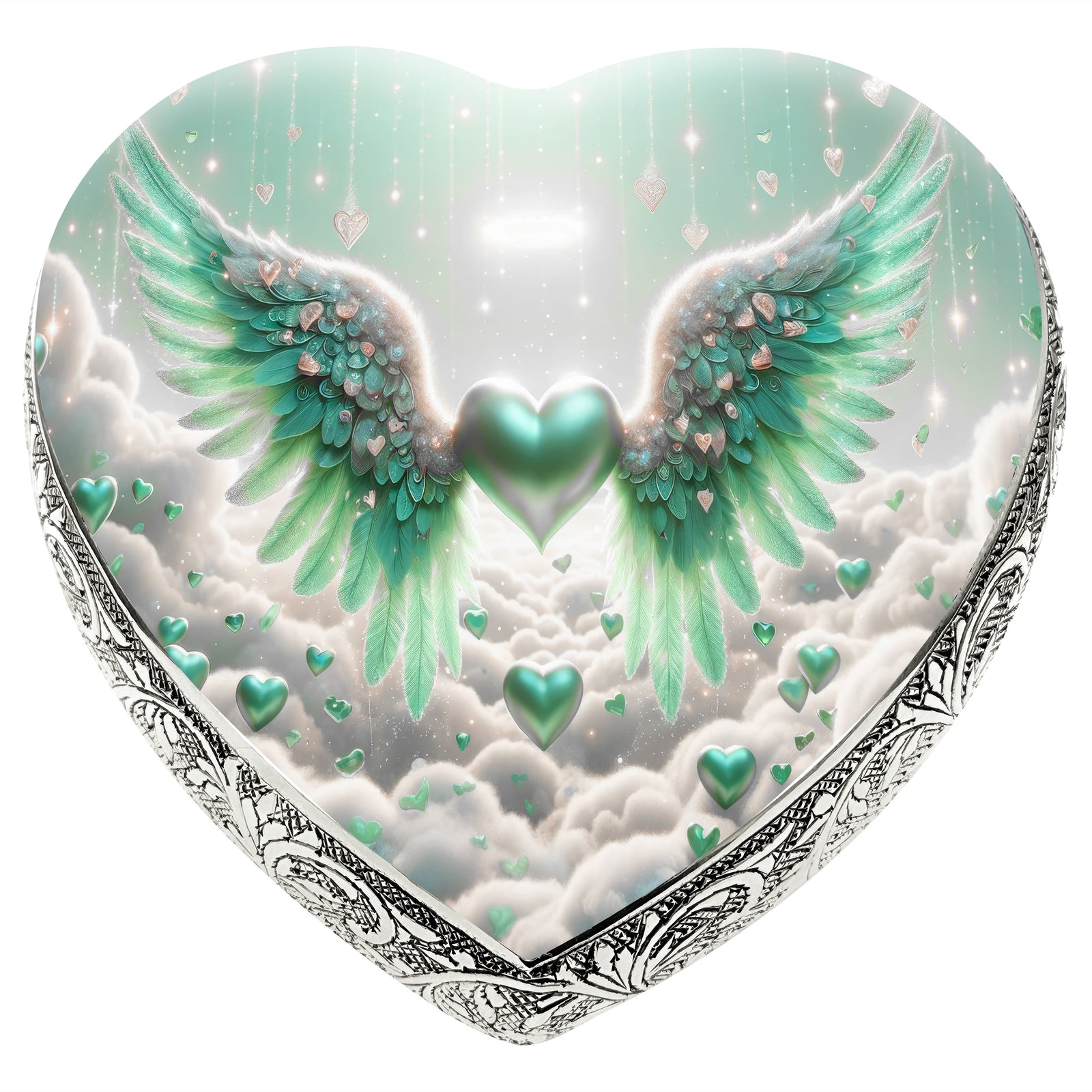 Eternal Elegance Urns for Babies Keepsake Green Free Angel Baby or Child Cremation Urn