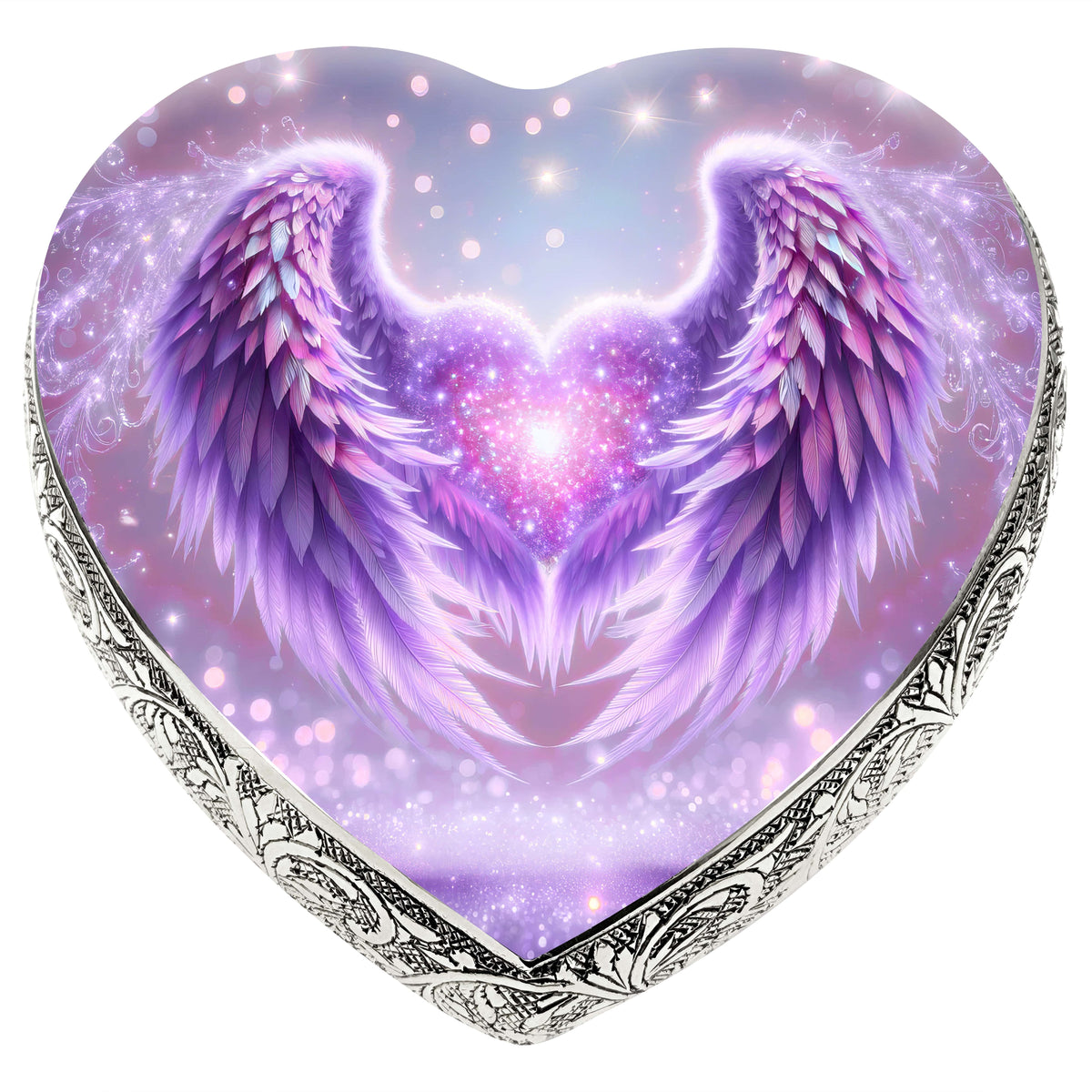 Eternal Elegance Urns for Babies Keepsake Purple Angel Embrace Baby or Child Cremation Urn