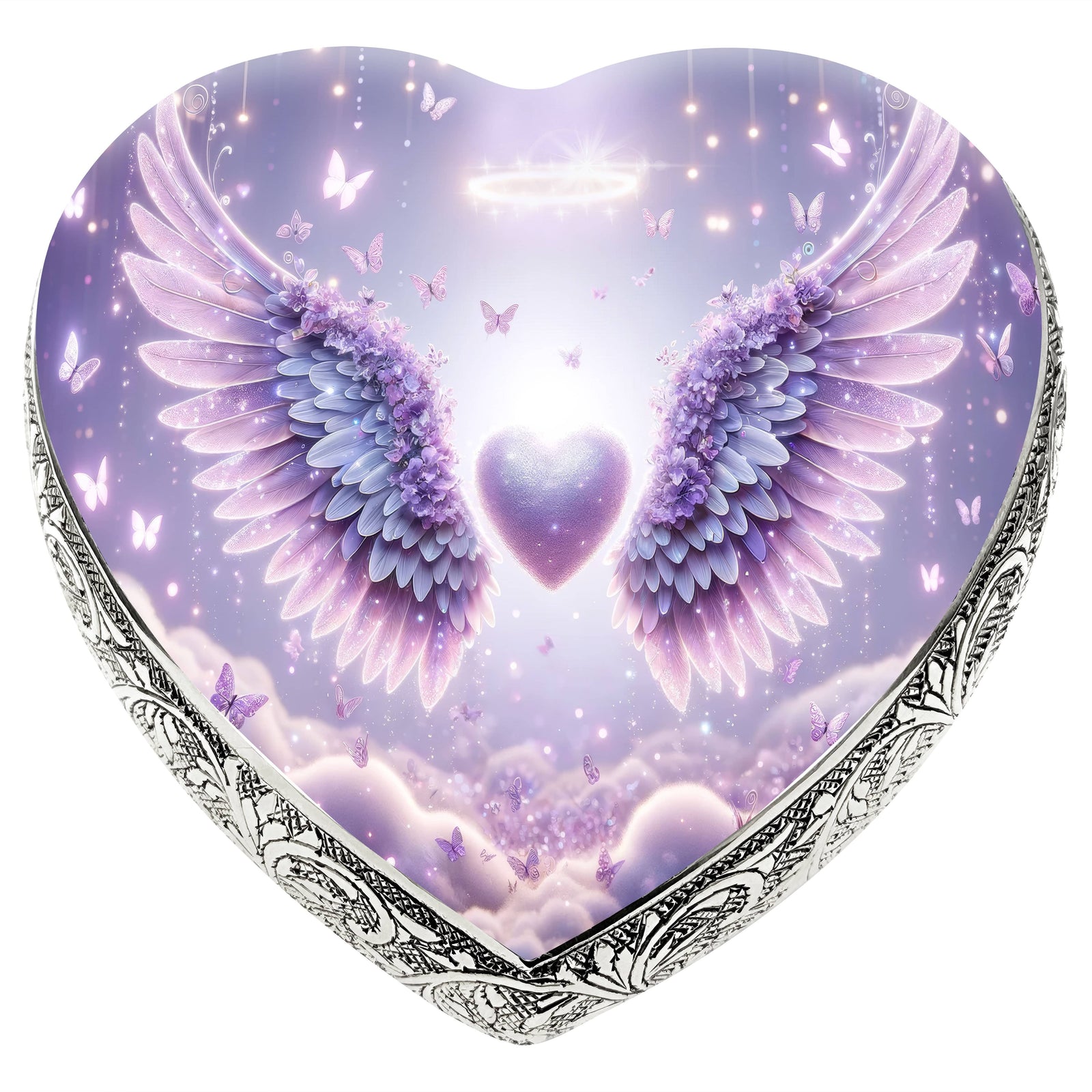 Eternal Elegance Urns for Babies Keepsake Purple Free Angel Baby or Child Cremation Urn