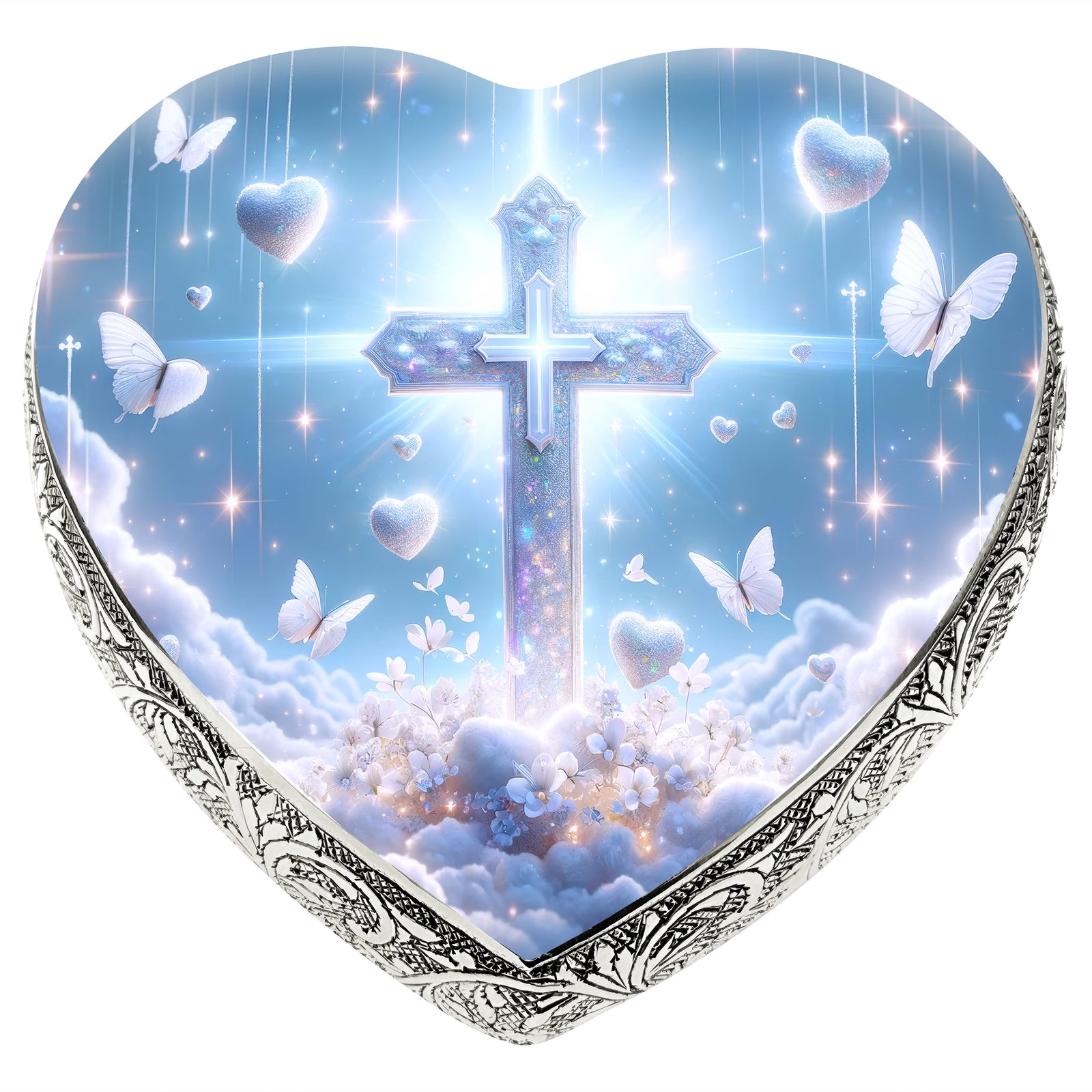 Eternal Elegance Urns for Babies Keepsake White Cross Baby or Child Cremation Urn