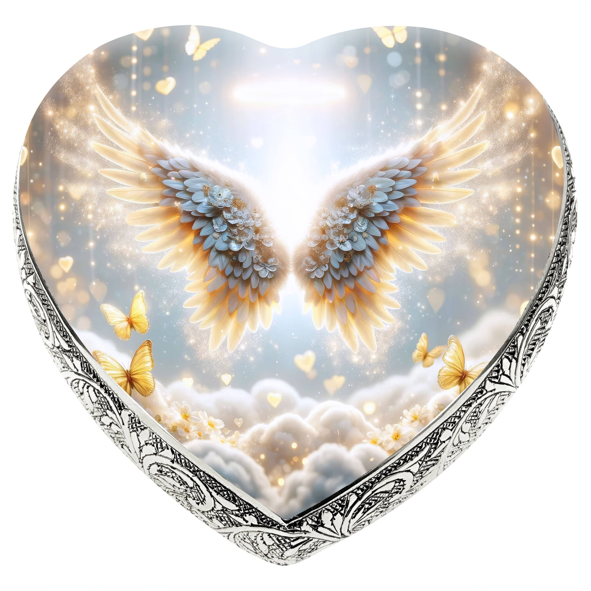 Eternal Elegance Urns for Babies Keepsake Yellow Free Angel Baby or Child Cremation Urn