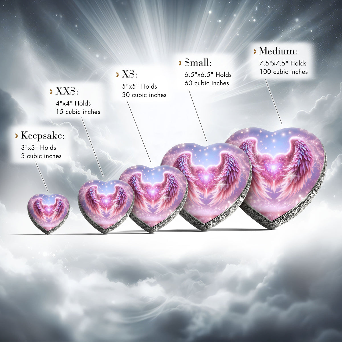 Eternal Elegance Urns for Babies Pink Angel Embrace Baby or Child Cremation Urn