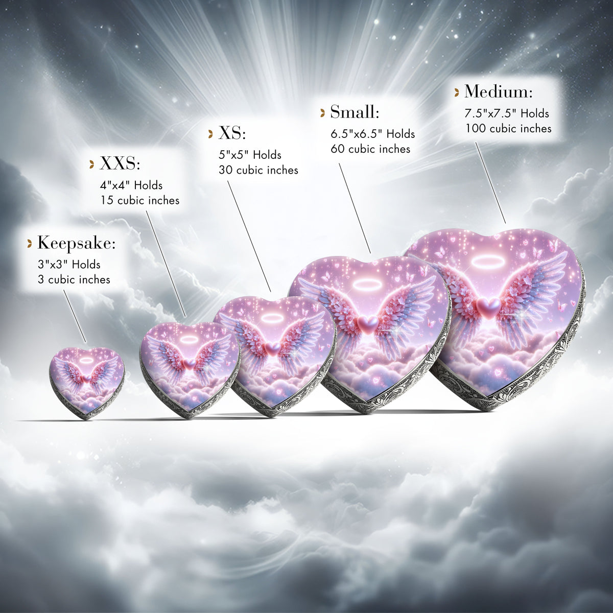 Eternal Elegance Urns for Babies Pink Free Angel Baby or Child Cremation Urn