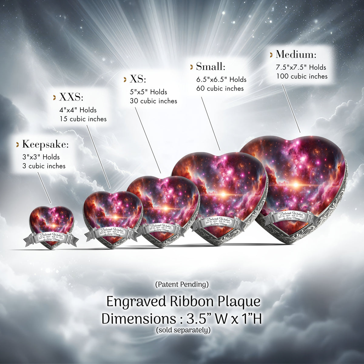 Eternal Elegance Urns for Babies Pink Galaxy Baby or Child Cremation Urn