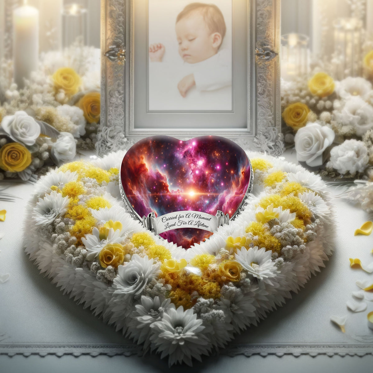 Eternal Elegance Urns for Babies Pink Galaxy Baby or Child Cremation Urn