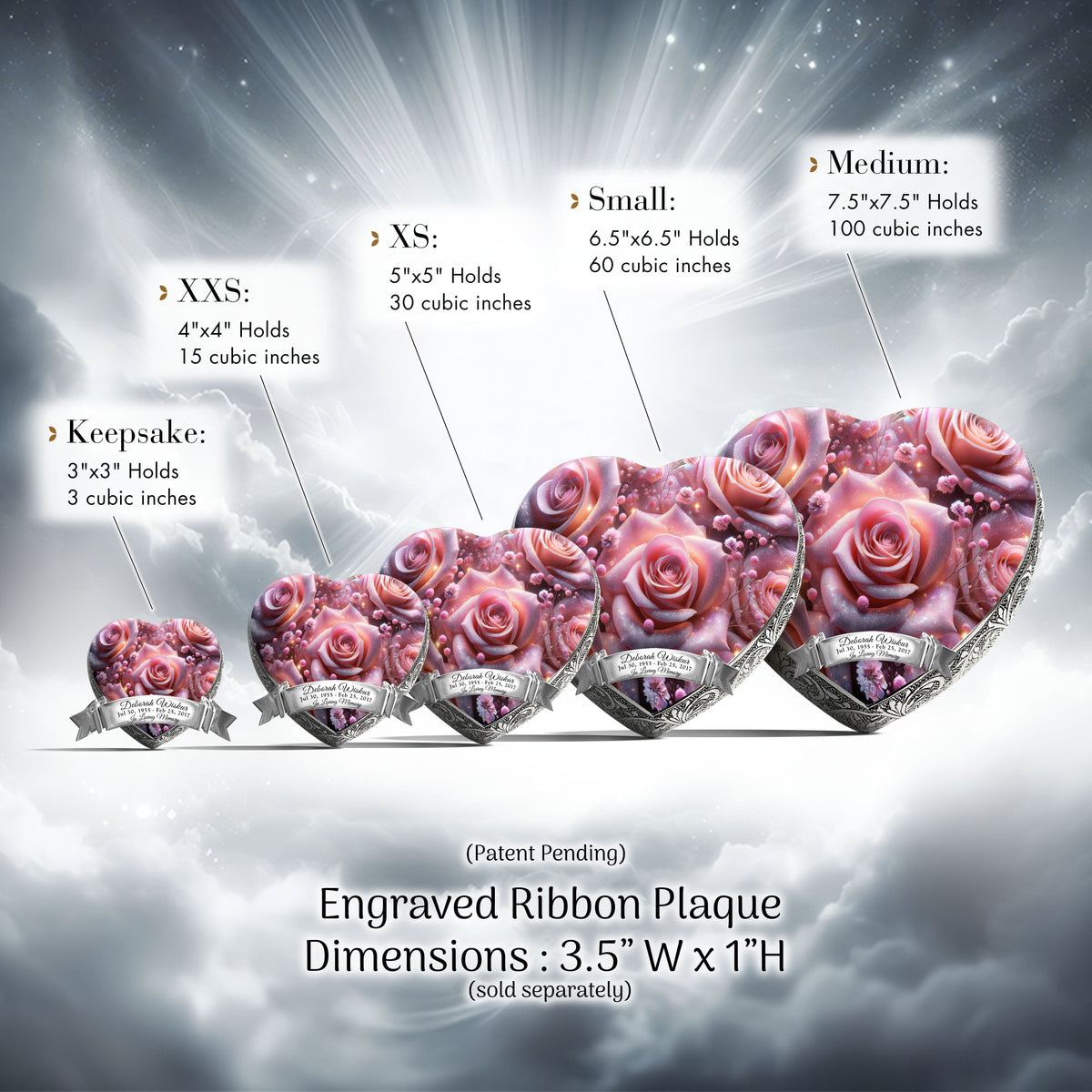 Eternal Elegance Urns for Babies Pink Roses Baby or Child Cremation Urn