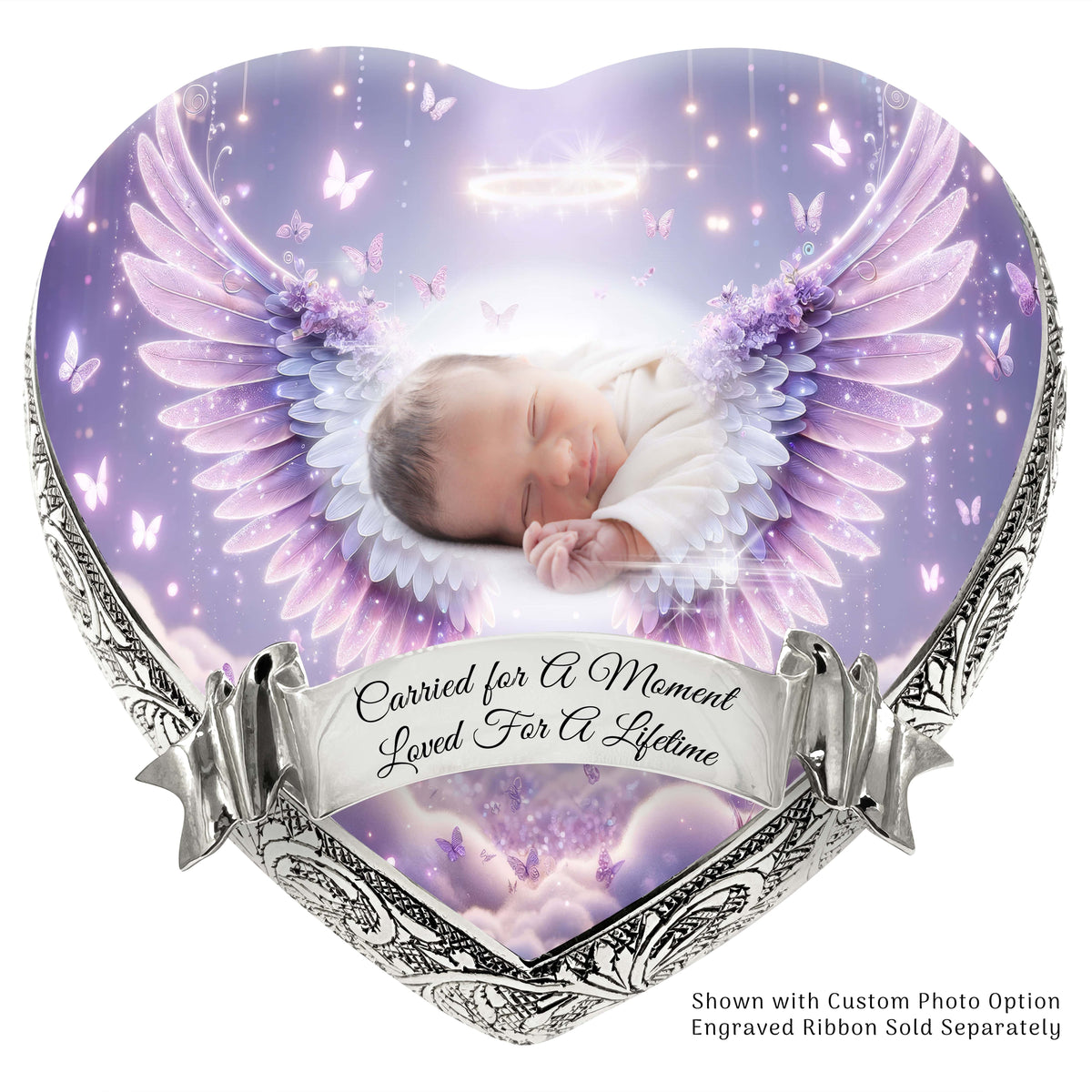 Eternal Elegance Urns for Babies Purple Free Angel Baby or Child Cremation Urn