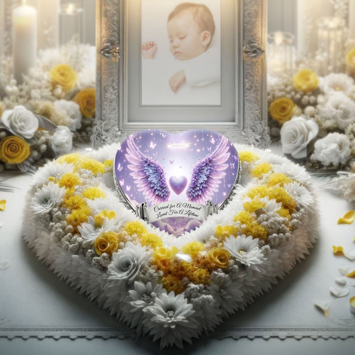 Eternal Elegance Urns for Babies Purple Free Angel Baby or Child Cremation Urn