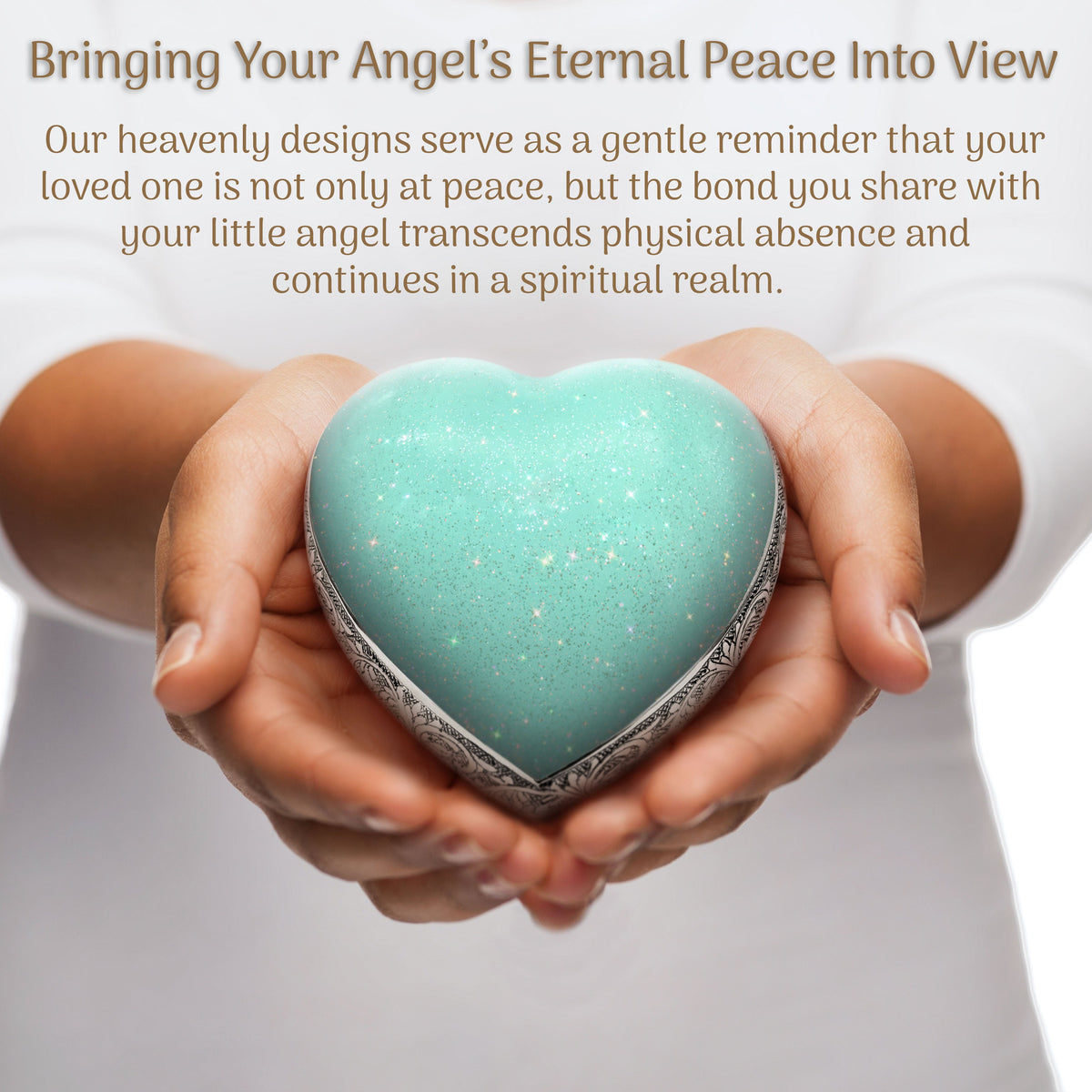 Eternal Elegance Urns for Babies Sparkly Green Baby or Child Cremation Urn