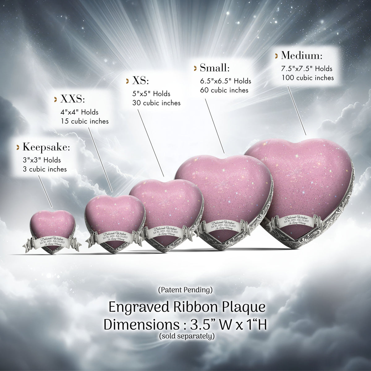 Eternal Elegance Urns for Babies Sparkly Pink Baby or Child Cremation Urn