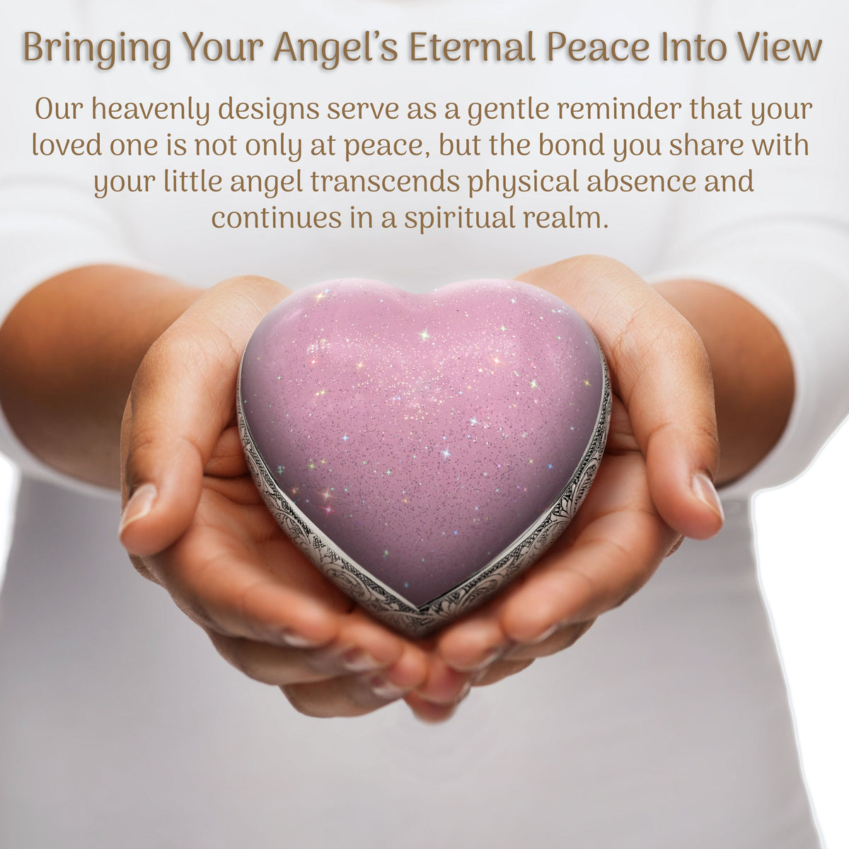 Eternal Elegance Urns for Babies Sparkly Pink Baby or Child Cremation Urn