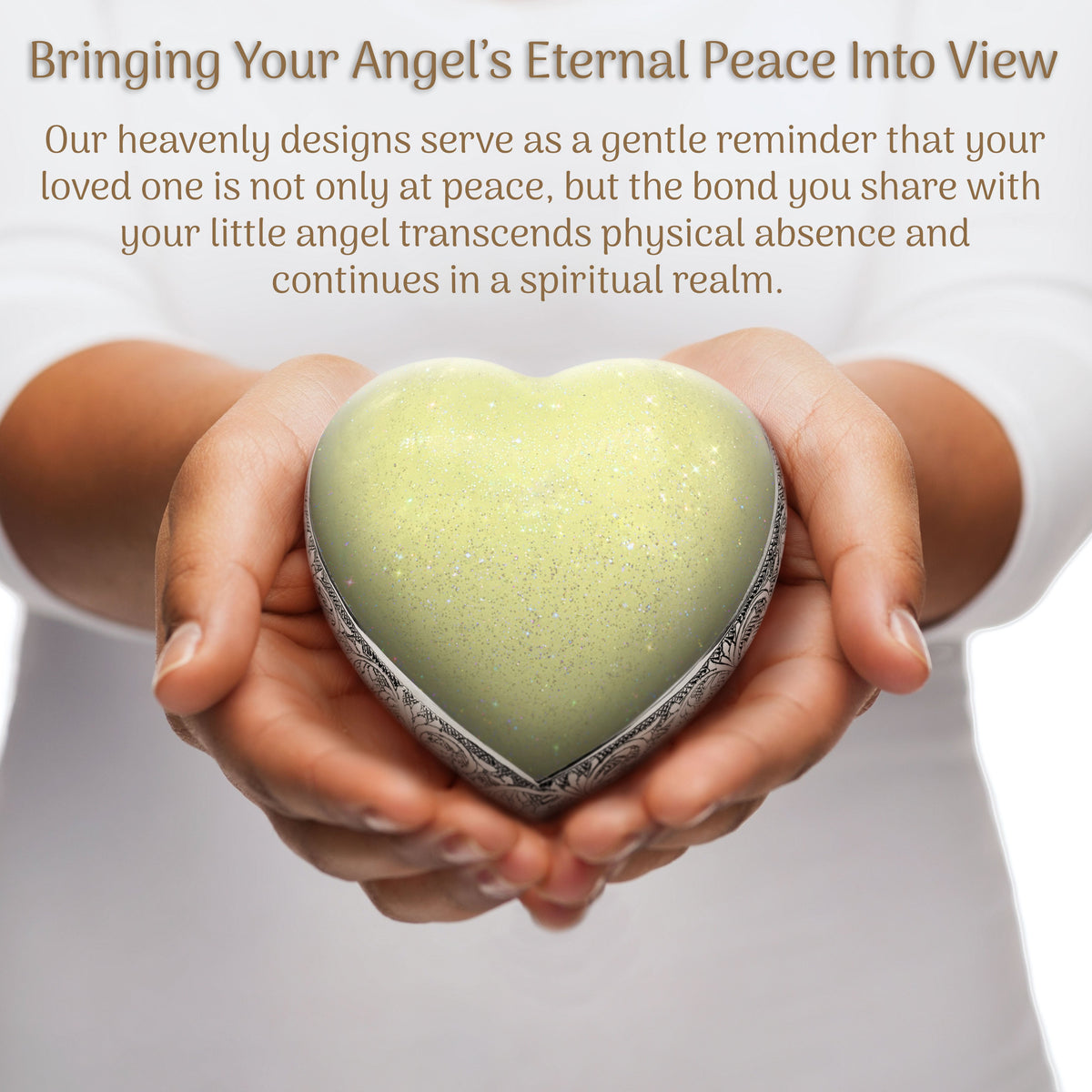 Eternal Elegance Urns for Babies Sparkly Yellow Baby or Child Cremation Urn