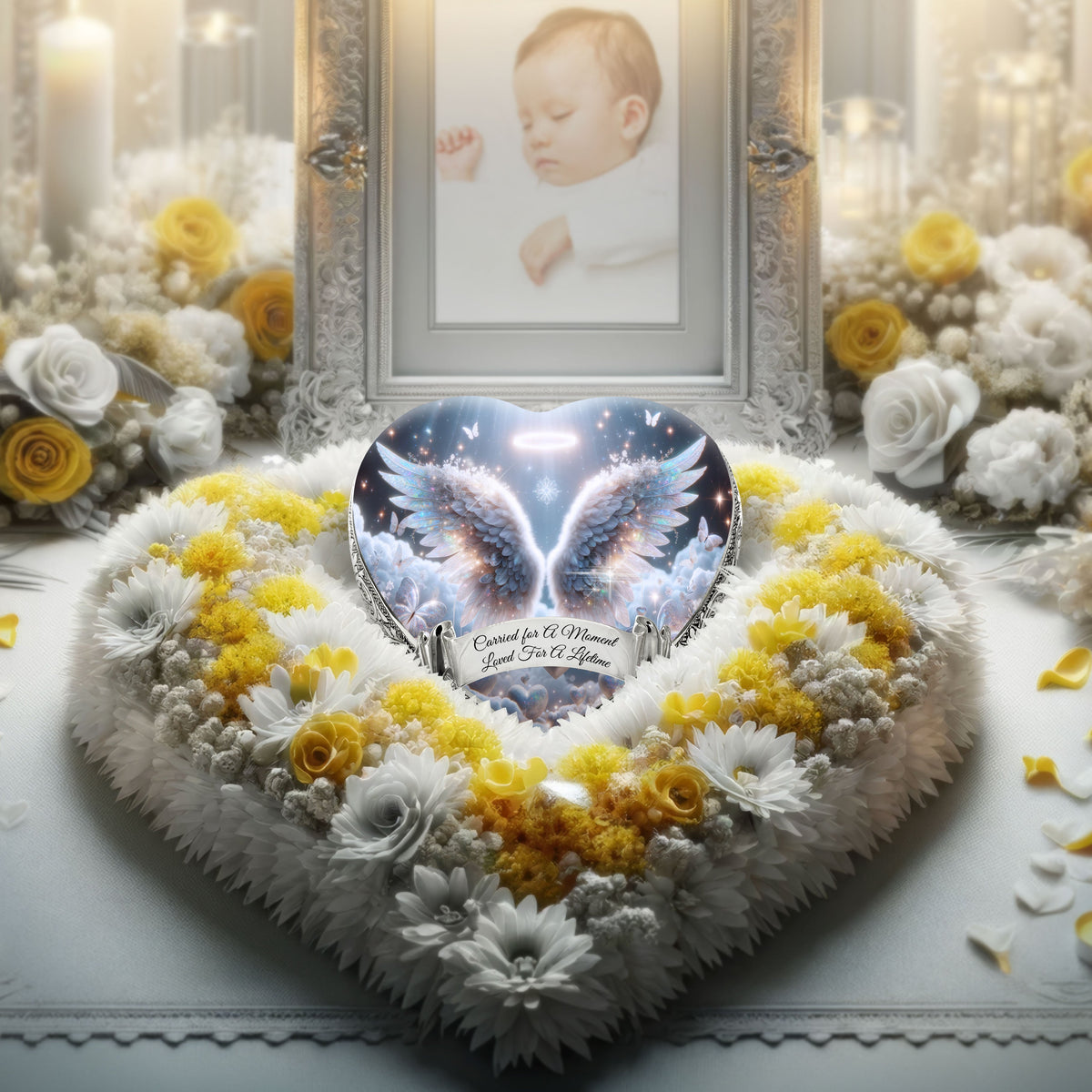 Eternal Elegance Urns for Babies White Free Angel Baby or Child Cremation Urn