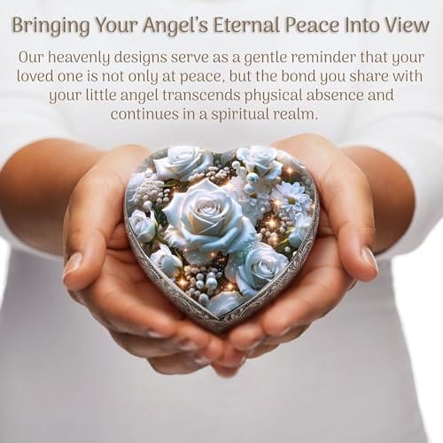 Eternal Elegance Urns for Babies White Roses Baby or Child Cremation Urn