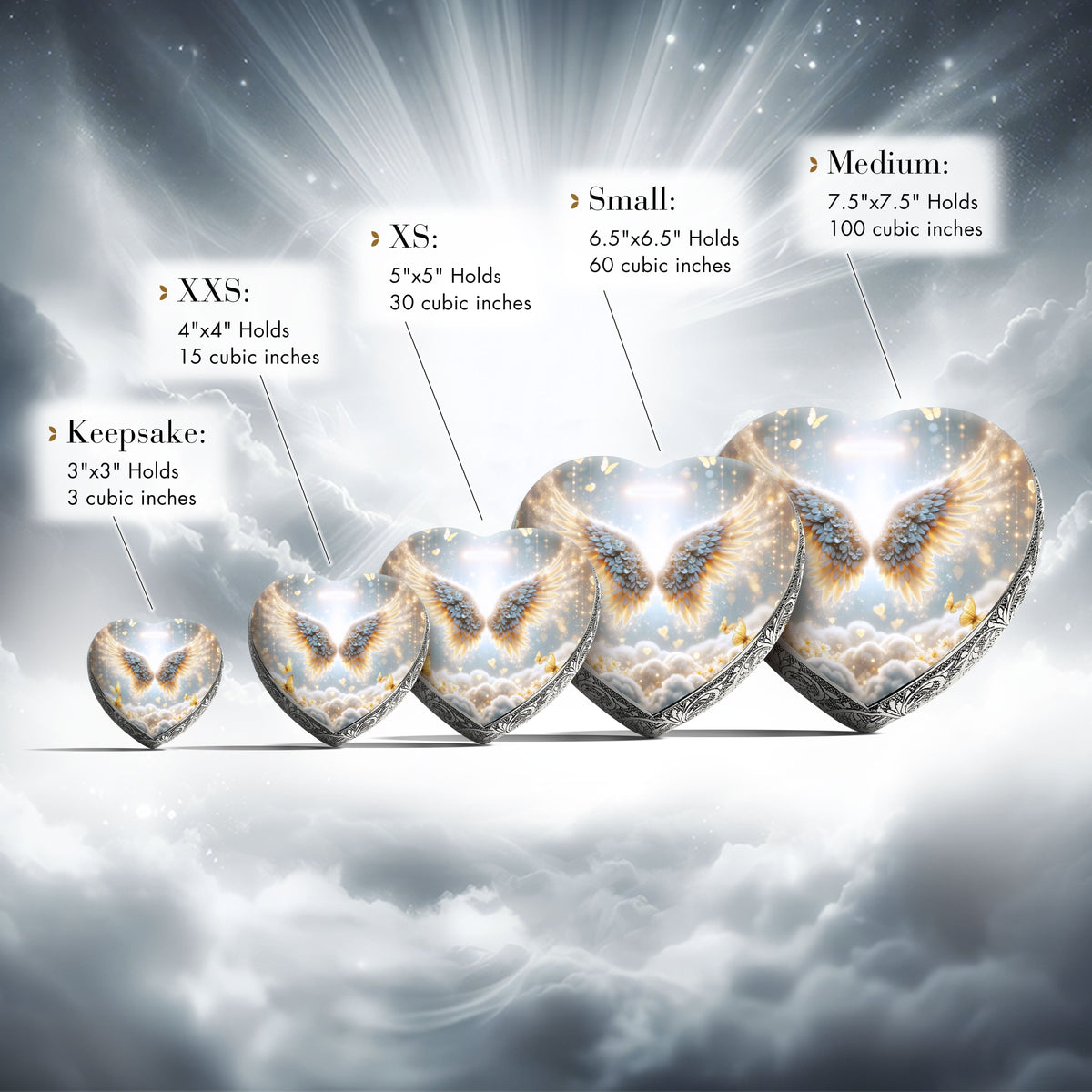 Eternal Elegance Urns for Babies Yellow Free Angel Baby or Child Cremation Urn