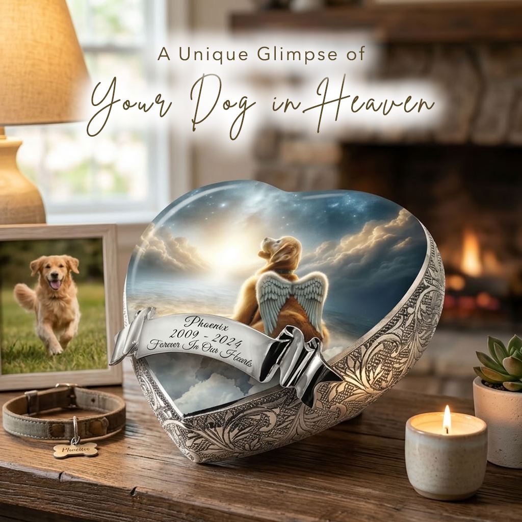 Golden Retriever Urn - Dog Urn - Nova Glow Urn for Dog Ashes