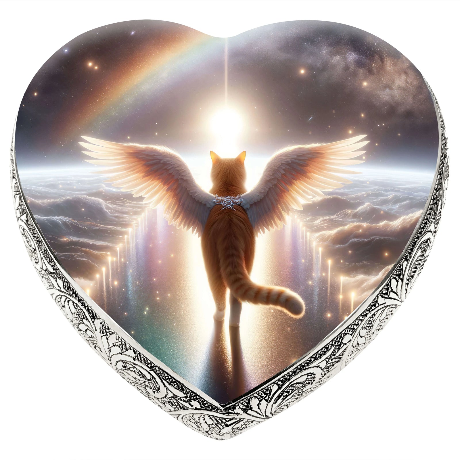 cat rainbow bridge urn