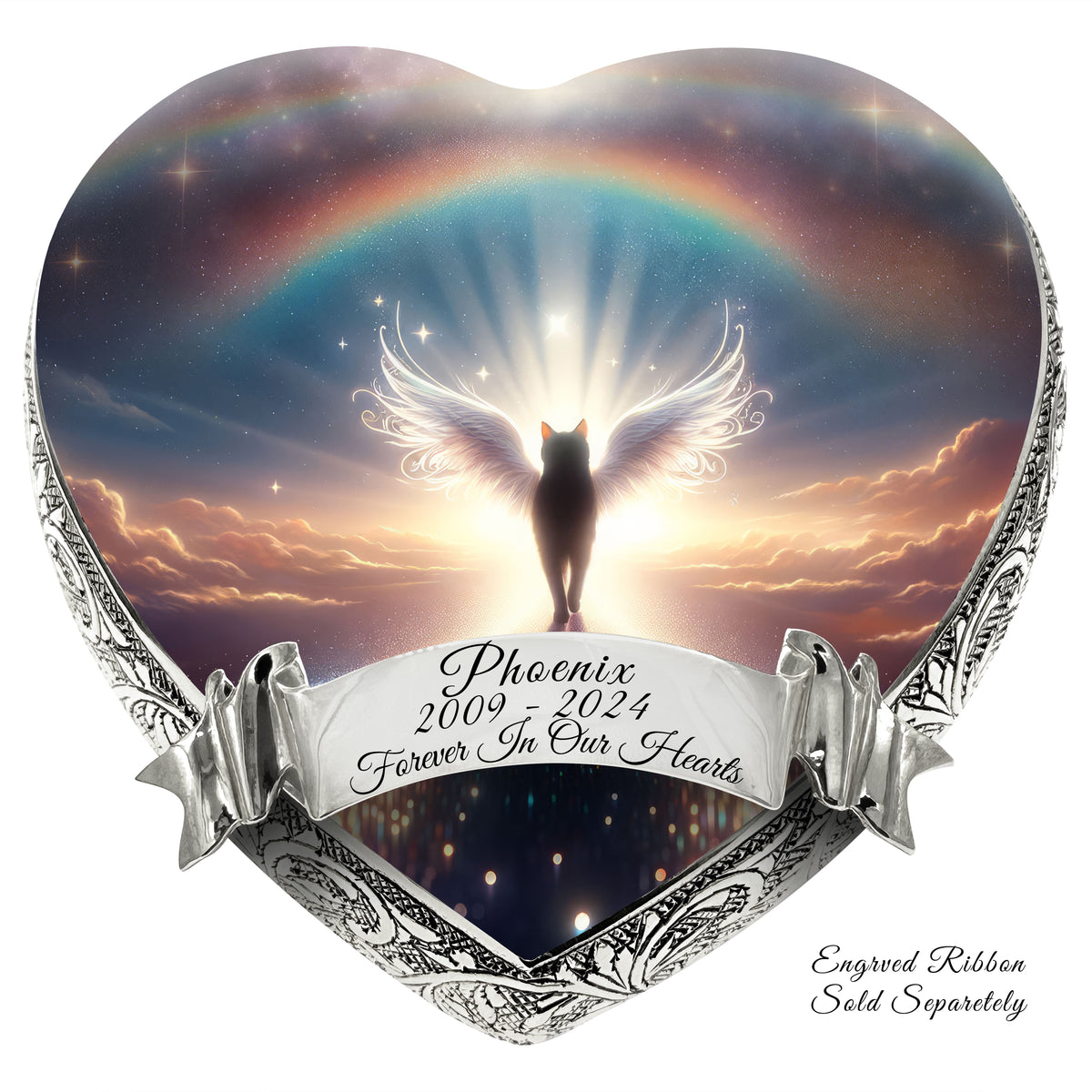 Cosmic Canvas Cat Urn