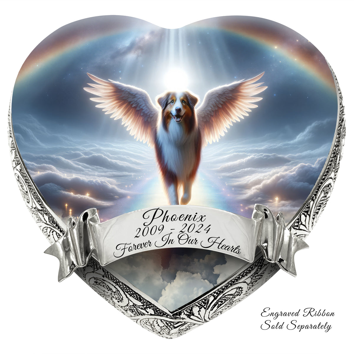 Australian Shepherd - Angelic Light Dog Urn